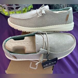 NIB Hey Dudes, Light Grey, Size 7 Women’s